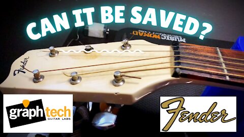 Fender Gemini IV | Can It Be Saved? | Nut & Tuning Key Repair