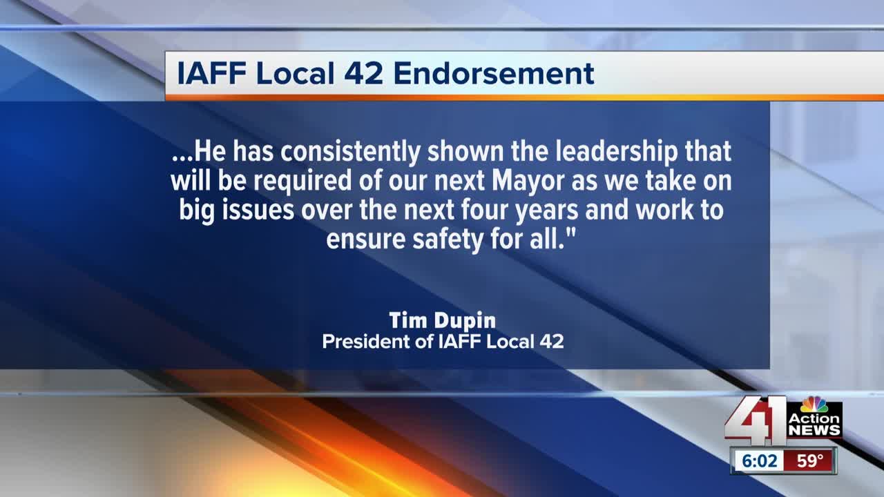 KCMO fire union announces endorsement for Quinton Lucas