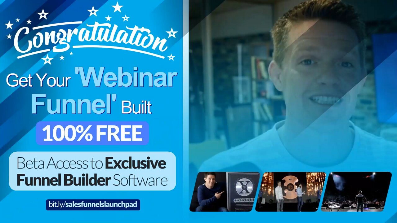 Get Your 'Webinar Funnel' Built 100% FREE - Beta Access to Exclusive Funnel Builder Software