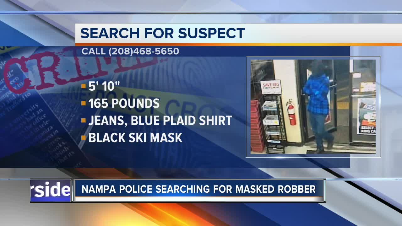 Nampa Police looking for masked robber