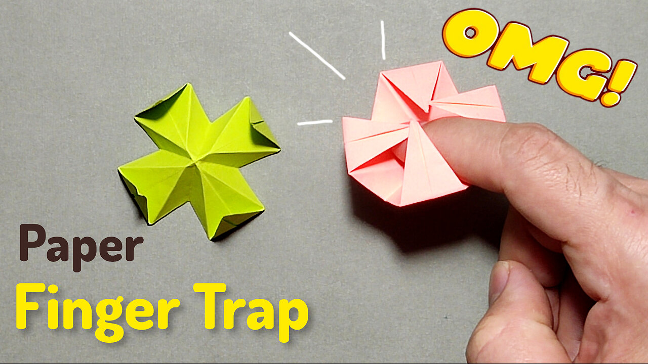 How to Make a "Paper Finger Trap". DIY Crafts Origami