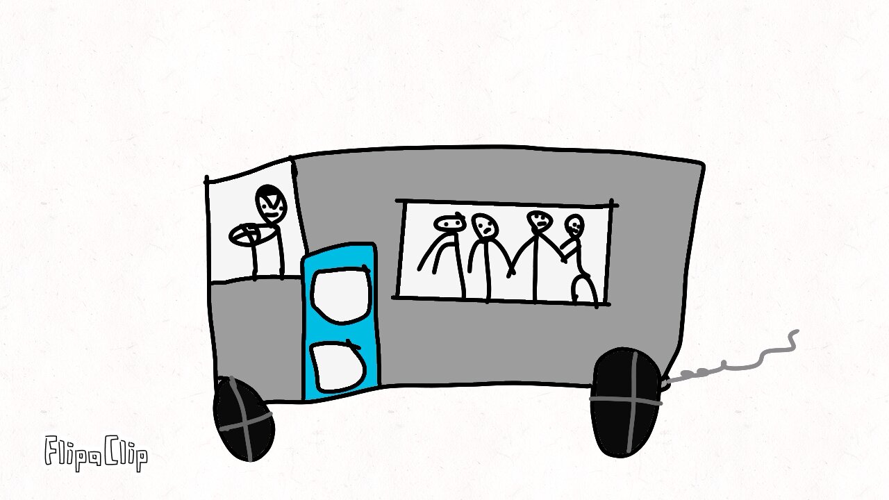 Cranky bus driver R18 STRONG BLOOD AND OFFENSIVE THINGS LIKE WEEING
