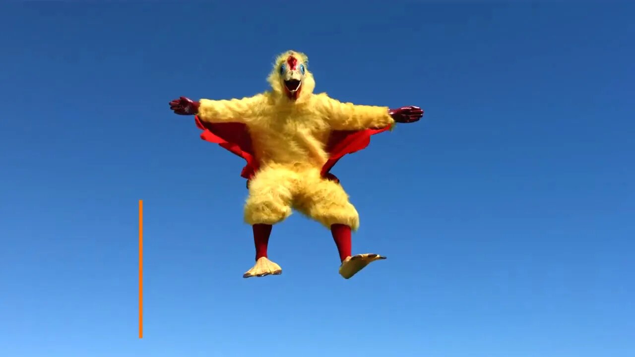 Did he really dress up like a chicken? Can a process server do that?