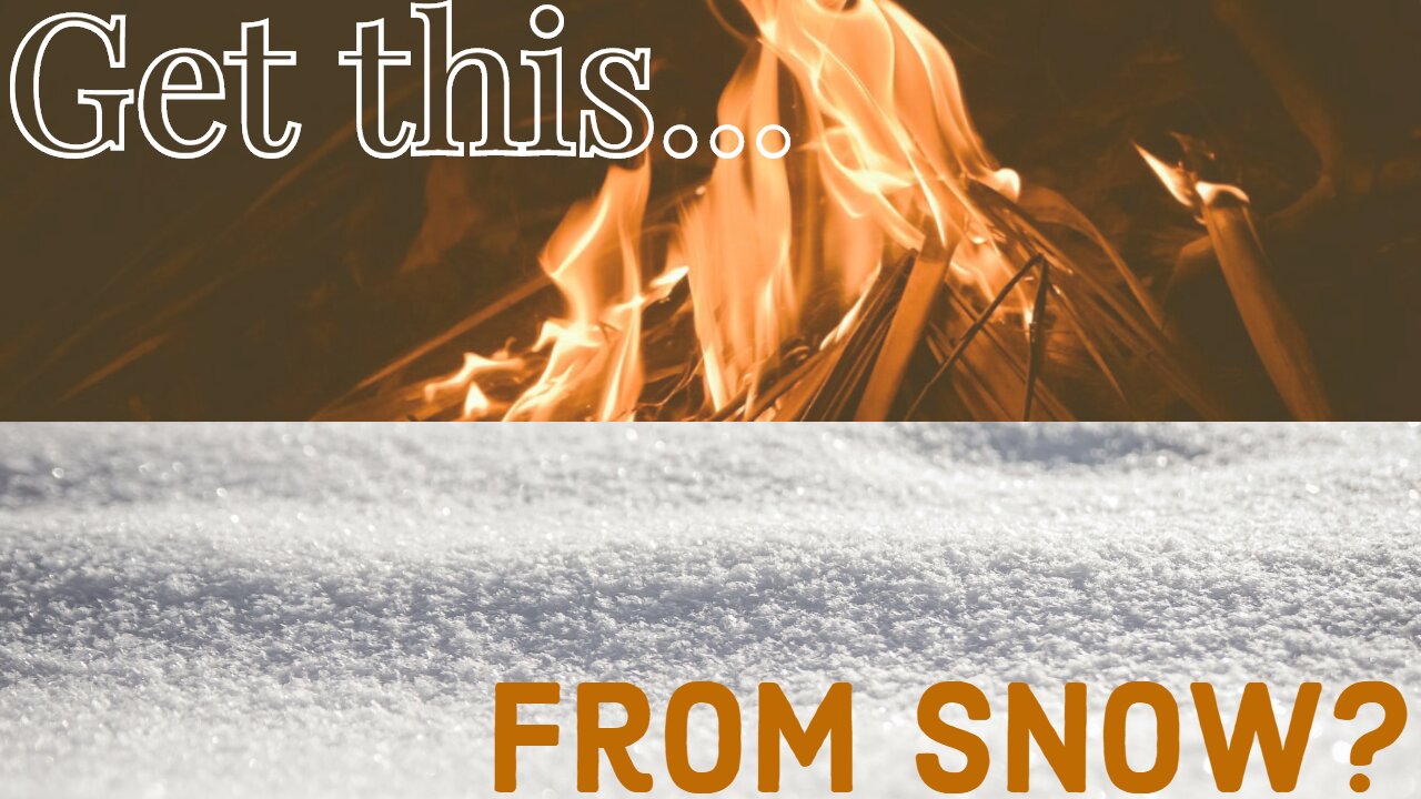 How to Make FIRE🔥 With A Bag of SNOW!❄