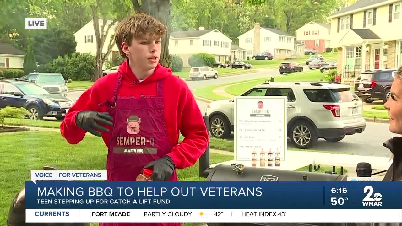 Making BBQ to help out veterans