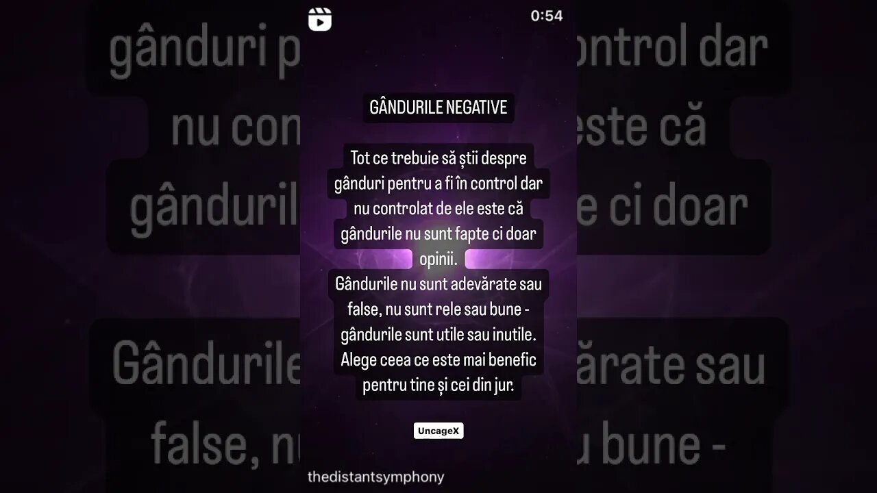 Gândurile negative
