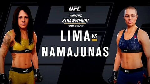 EA Sports UFC 3 Gameplay Rose Namajunas vs Juliana Lima