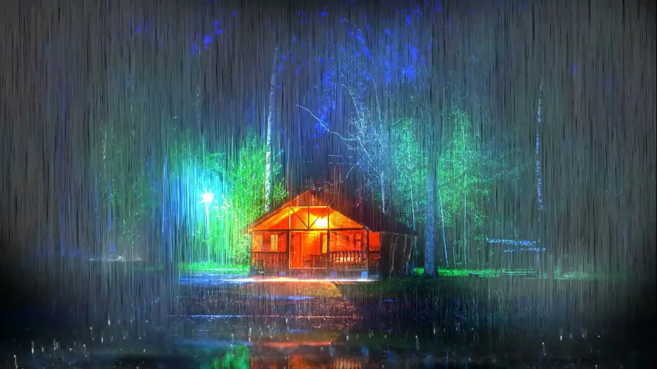 Rain and Thunder Sounds for Sleeping - 99% Fall Asleep With This Relaxing Rain Sound - 3 Hours