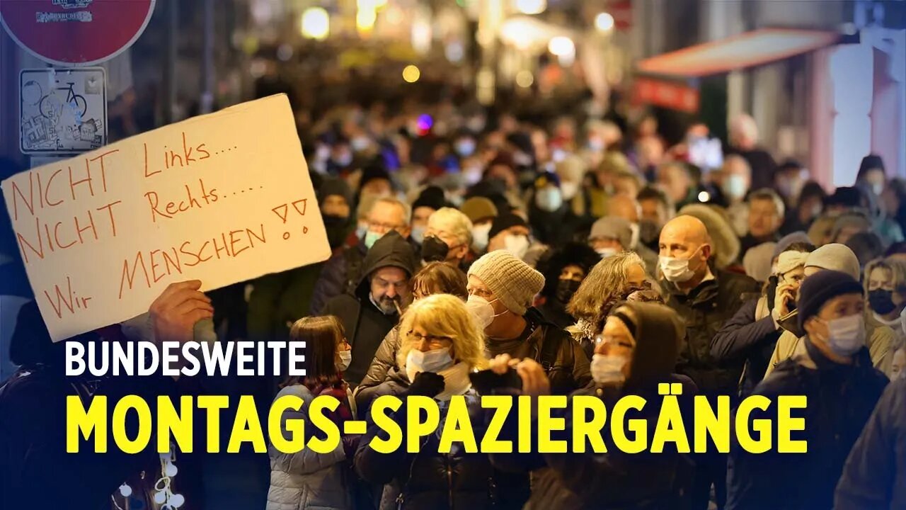 Montags-Spaziergang: Bundesweit demonstrieren Tausende gegen Corona-Politik und mögliche Impfpflicht