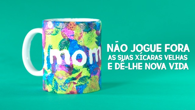 Decore a sua própria caneca.