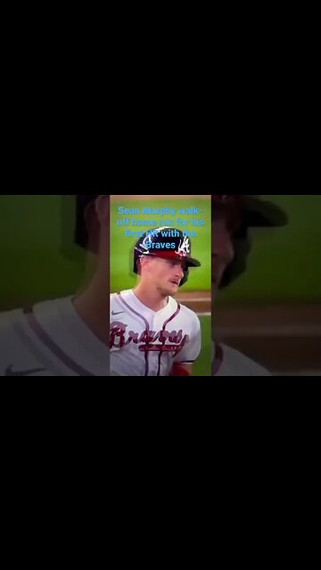 Sean Murphy with the walk off homerun for the #atlantabraves #mlb