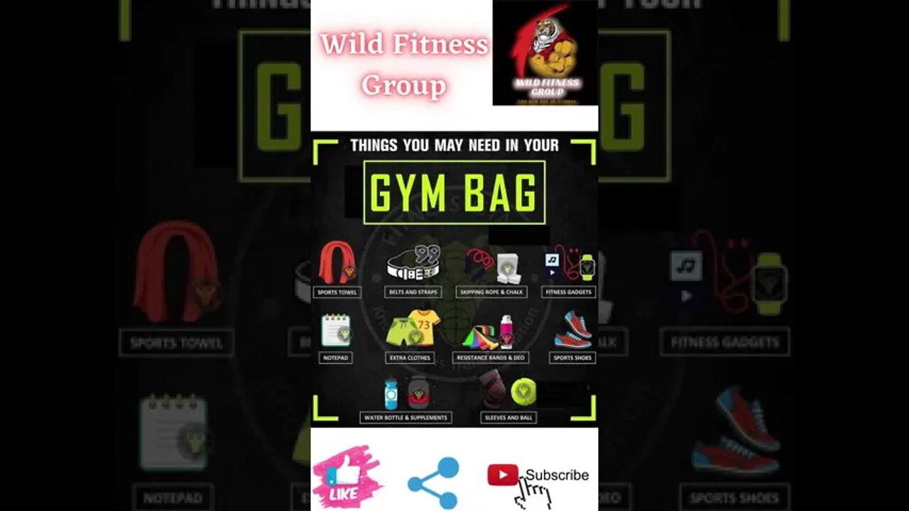 🔥Things you may need in your gym bag🔥#fitness🔥#wildfitnessgroup🔥#shorts🔥