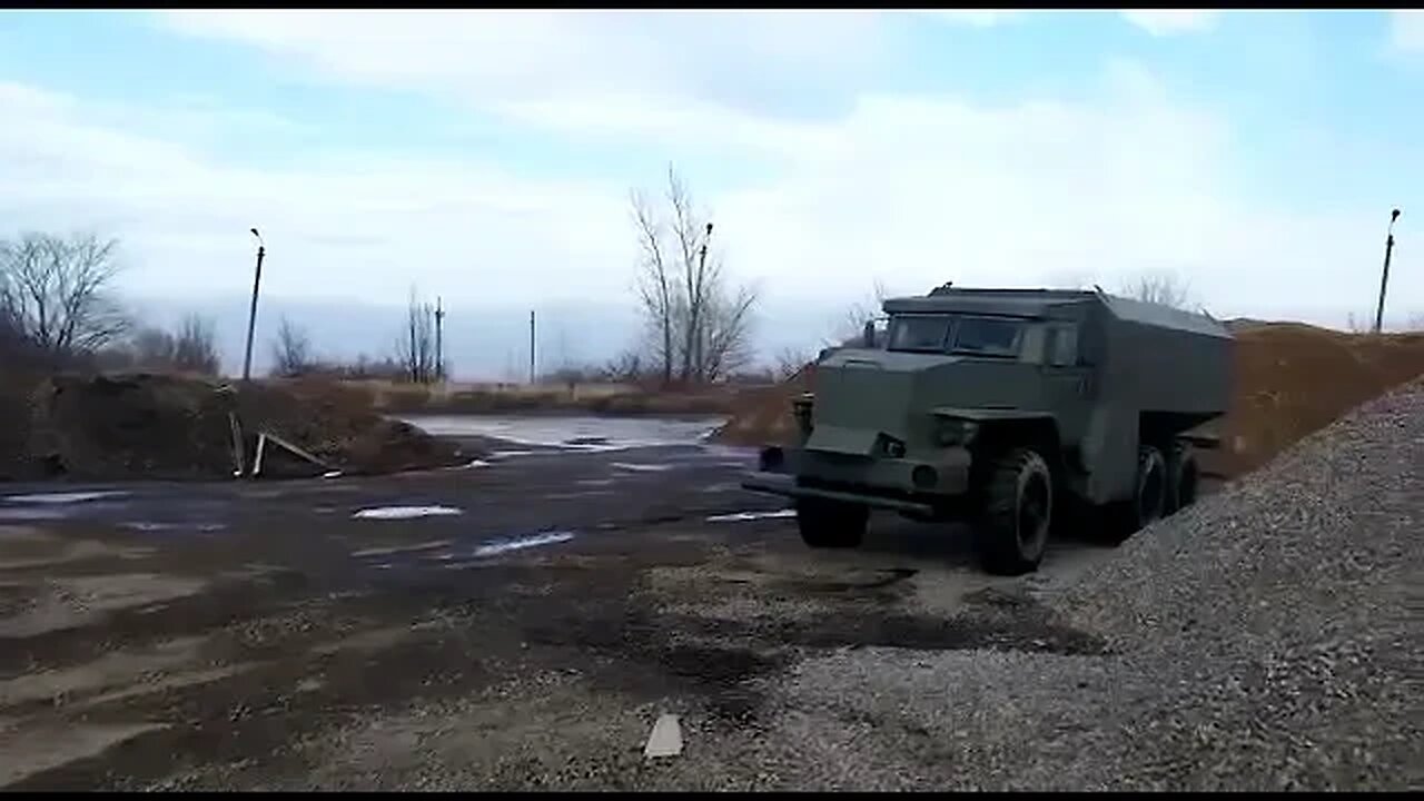 Full metal jacket Russian Ural truck in Ukraine Operation