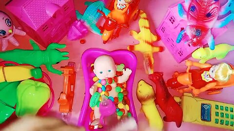 Satisfying ASMR / Magic Bathtubs with Rainbow Kinetic Sand M&M's & Skittles Candy Mixing Cutting