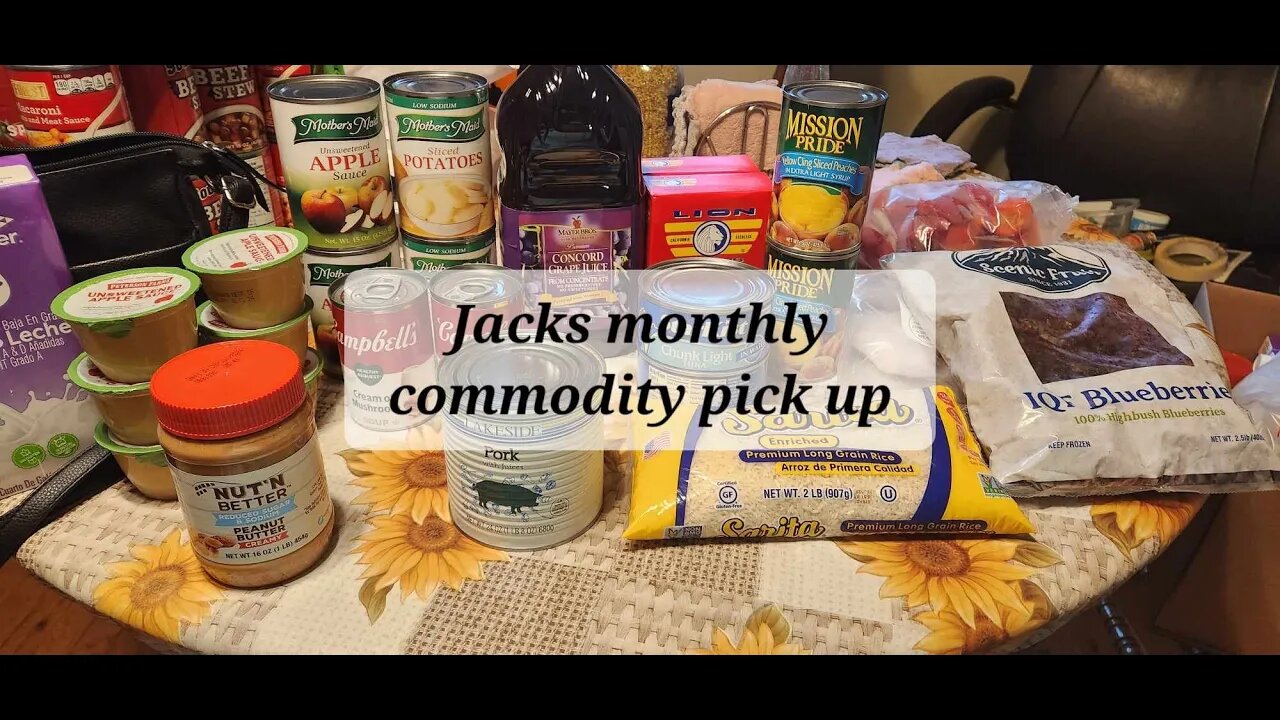 Jacks monthly commodity pick up