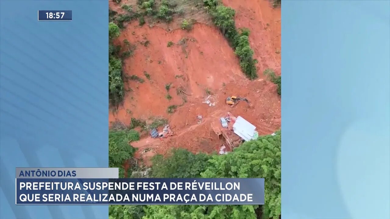 Antônio Dias: Prefeitura Suspende Festa de Réveillon que Seria Realizada numa Praça da Cidade.