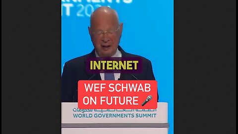 WEF Stooge Klaus Schwab-Rothschild On The Future The Satanic Zionists Have Planned