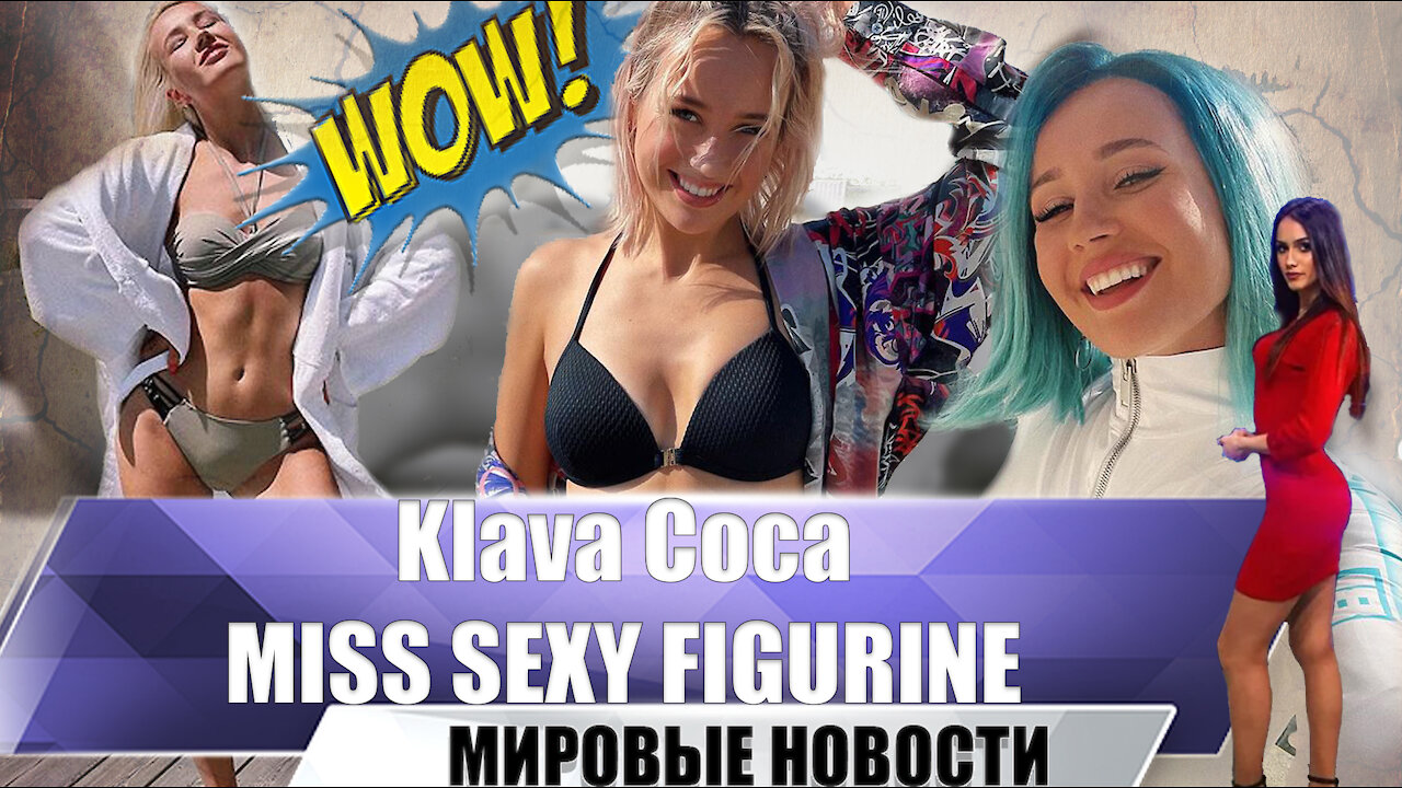 Klava Koka with covered figure in front | New sexy look | Actress and new video