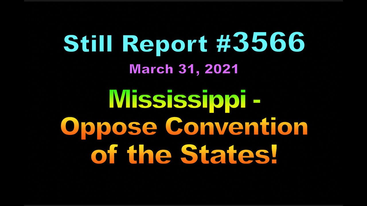 Mississippi - Oppose Article 5 States, 3566