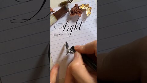 Calligraphy Words: light of the world #calligraphy #handwriting