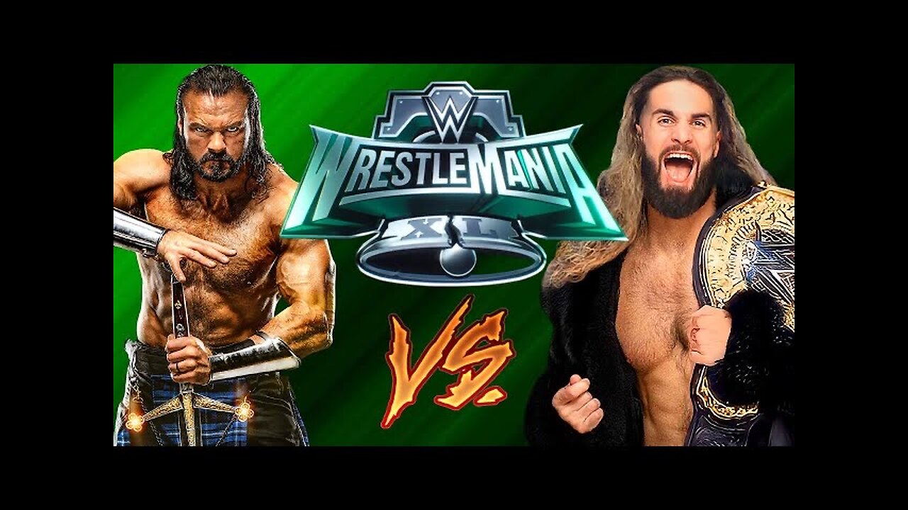 WWE 2K24 Seth Rollins vs Drew PS5 gameplay