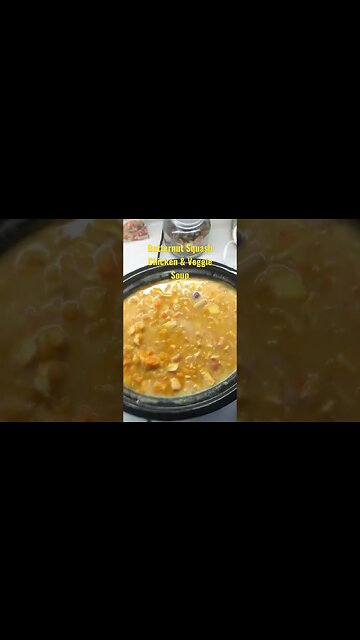 Butternut Squash Soup #shorts #butternutsquashsoup #butternut #chicken #soup