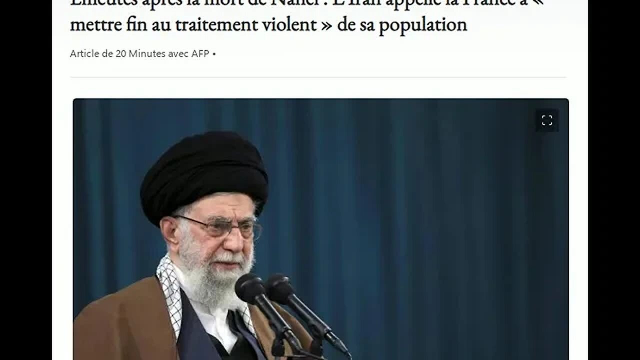 Emeutes après la mort de Nahel : L’Iran appelle la France à « mettre fin au traitement violent »