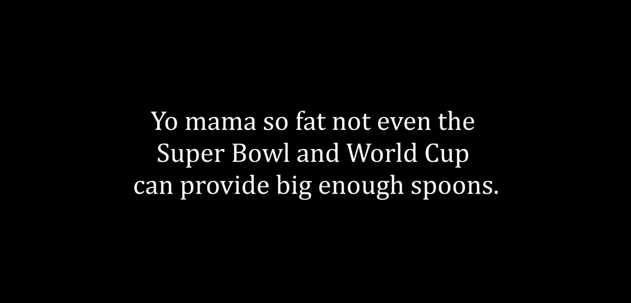 Womens Sports Jokes - Yo Mama