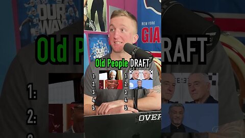 The OLD PEOPLE Draft!! Who Drafted The Best Old People? #shorts #drafts