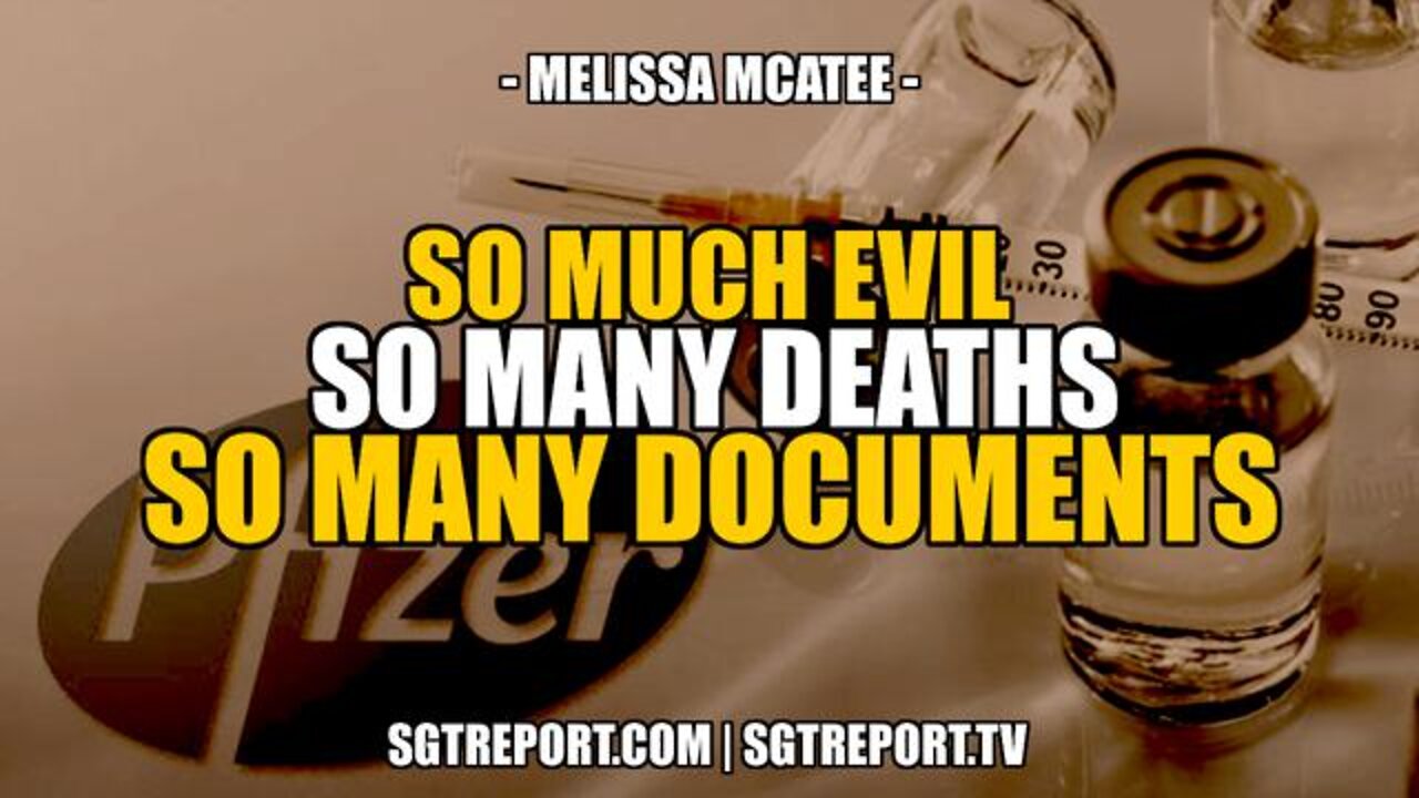 SO MUCH EVIL, SO MANY DEATHS, SO MANY DOCUMENTS - MELISSA MCATEE