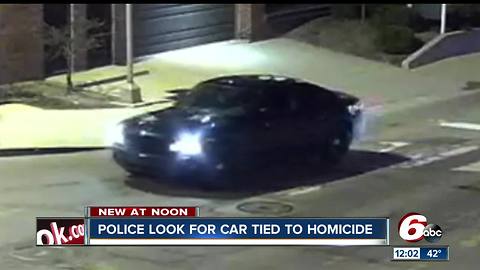 Police looking for car tied to homicide