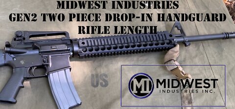 Midwest Industries Gen2 Two Piece Drop-In Handguard, Rifle Length