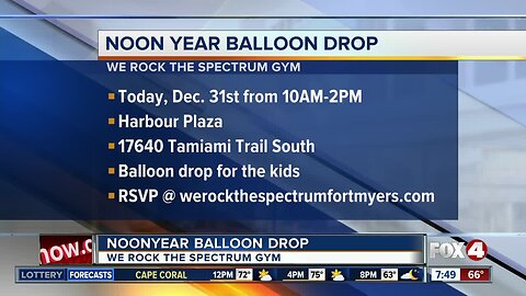 'Noon' Year Balloon Drop for kids planned at Fort Myers gym
