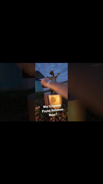 Disney Magicband Plus Finally Getting The Hang Of It. Why Is Figment Playing Halloween Music.