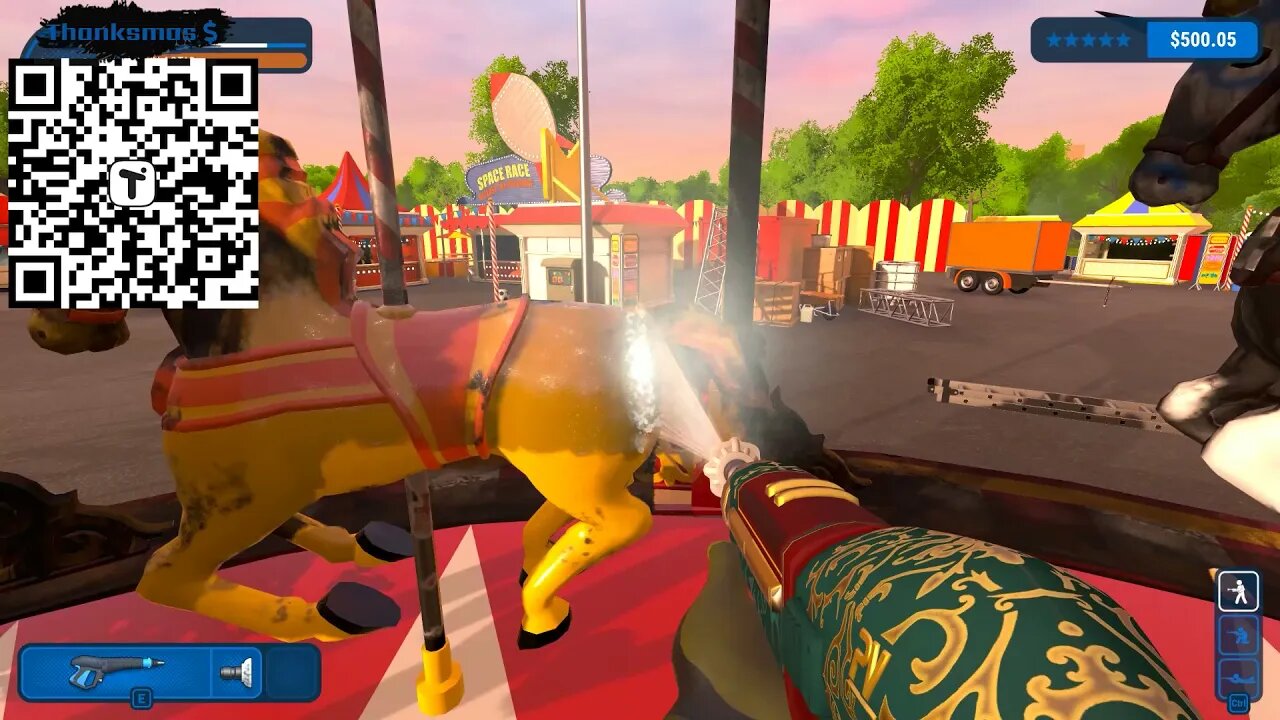 The Mayors Dirty Mansion - The Dirty Merry Go Round - Power Wash Simulator