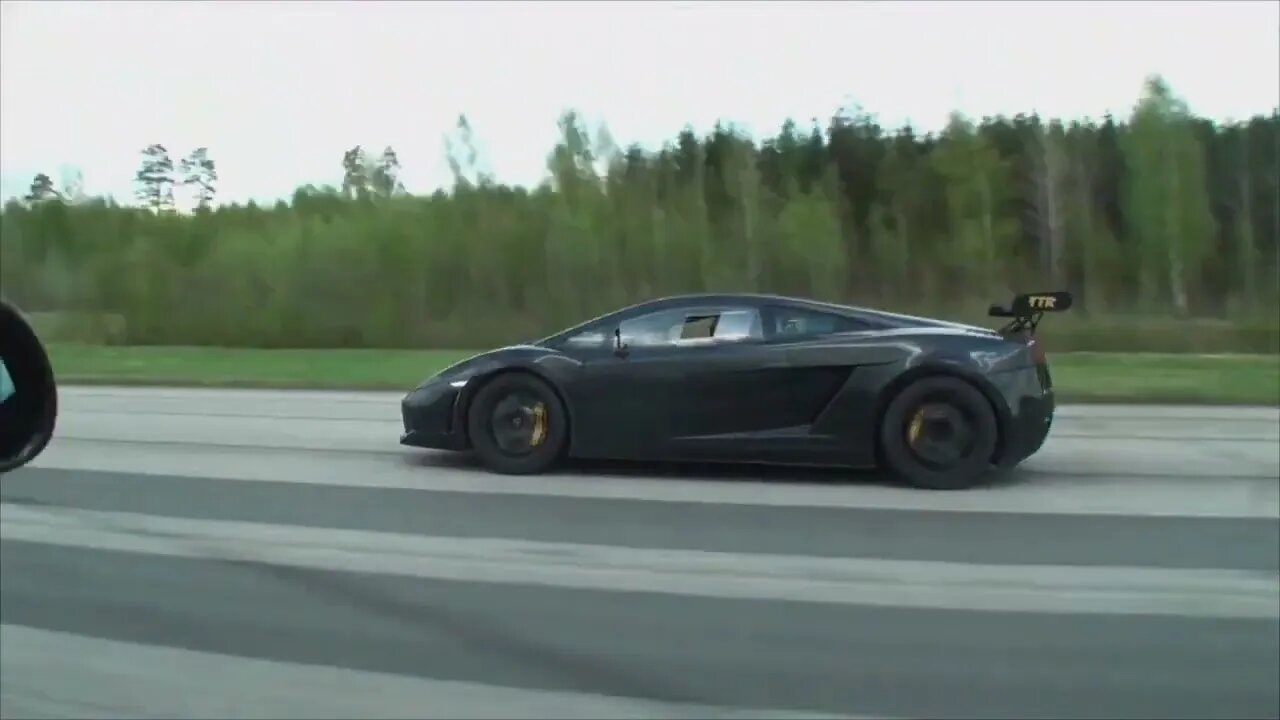 625 HP McLaren MP4-12C vs Lamborghini Gallardo Twin Turbo (Tack Mino för allt)