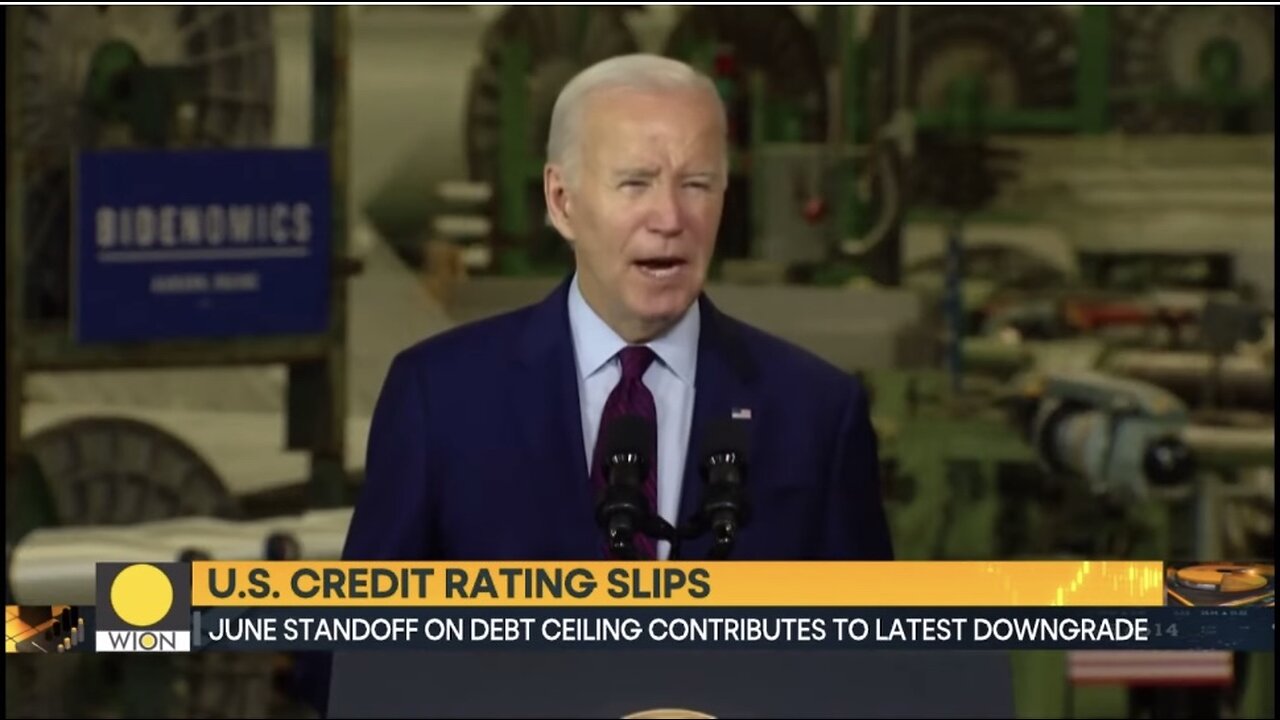 Fitch Downgrades US Ratings ; Biden administration slams downgrade | WION