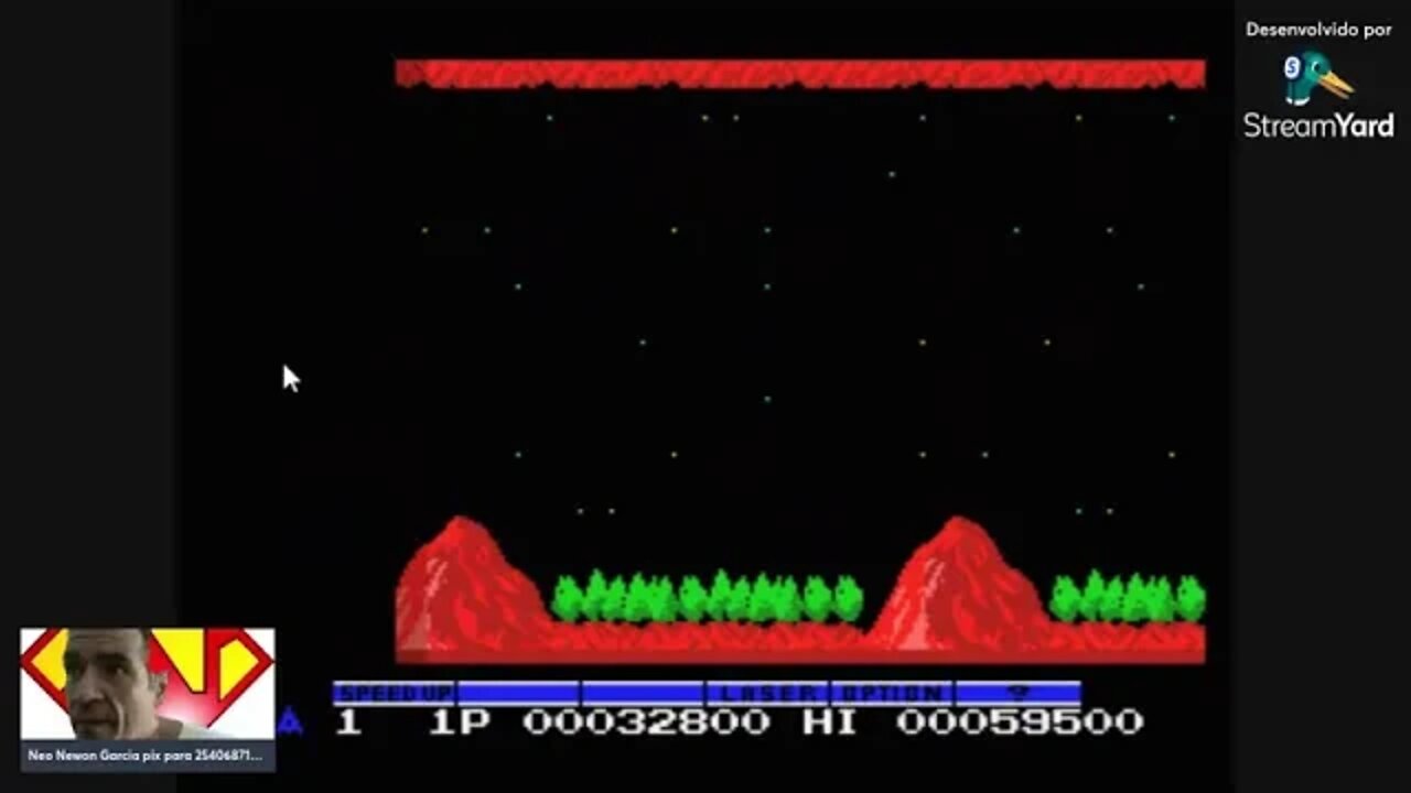 Nêmesis (Gradius no Japão) do MSX meu primeiro pc gamer jogo old school da Konami