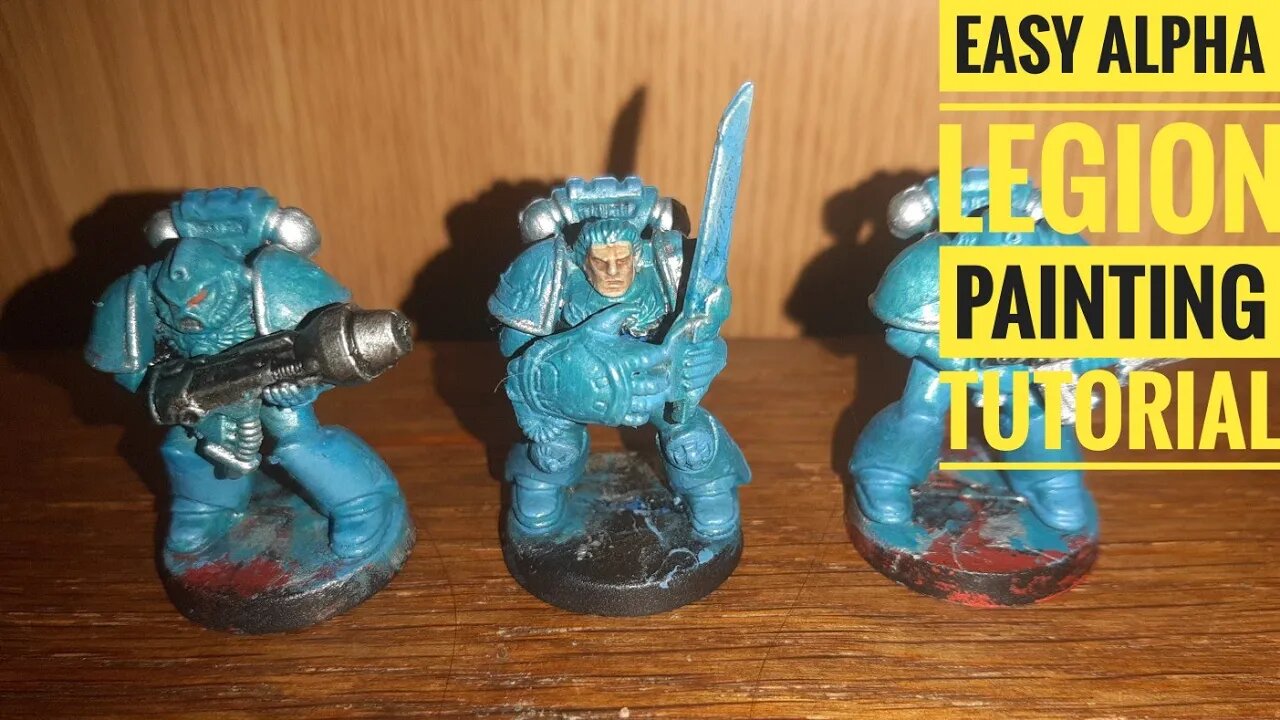 Cheap and Easy Alpha Legion Space Marines Paint