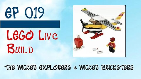 LEGO live build Set 60250 Mail Plane - Ep 019