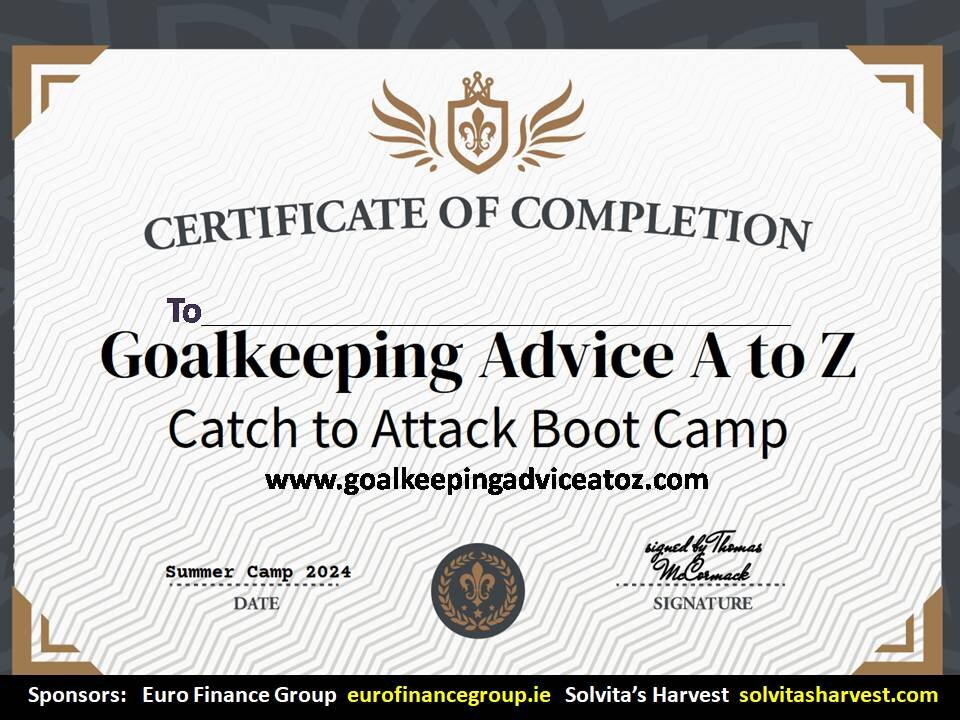 Goalkeeping Advice A to Z