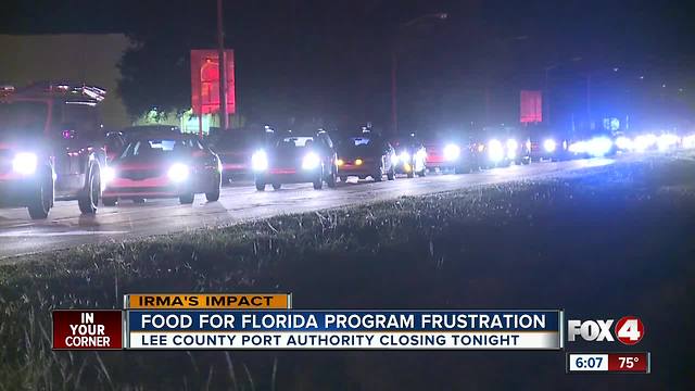 Gridlock temporarily closed traffic to Food For Florida event