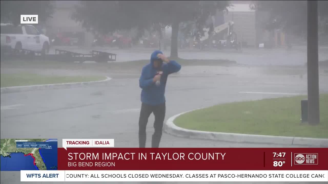 Paul LaGrone in the eyewall of Hurricane Idalia