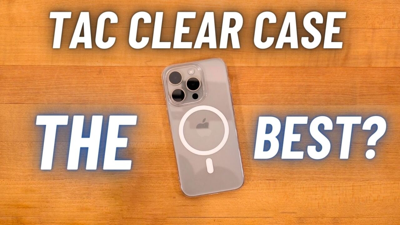 TAC iPhone 15 Pro PREMIUM Clear Case -- BEST Clear MagSafe iPhone Case? + Matte Screen Protector!