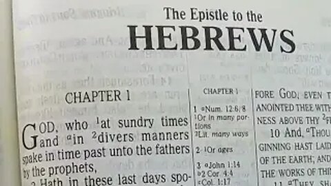 Hebrews: Chapters 01-06