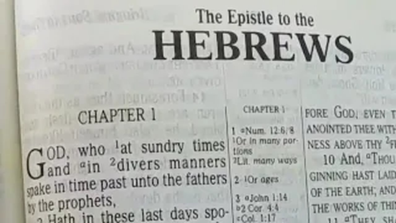 Hebrews: Chapters 01-06