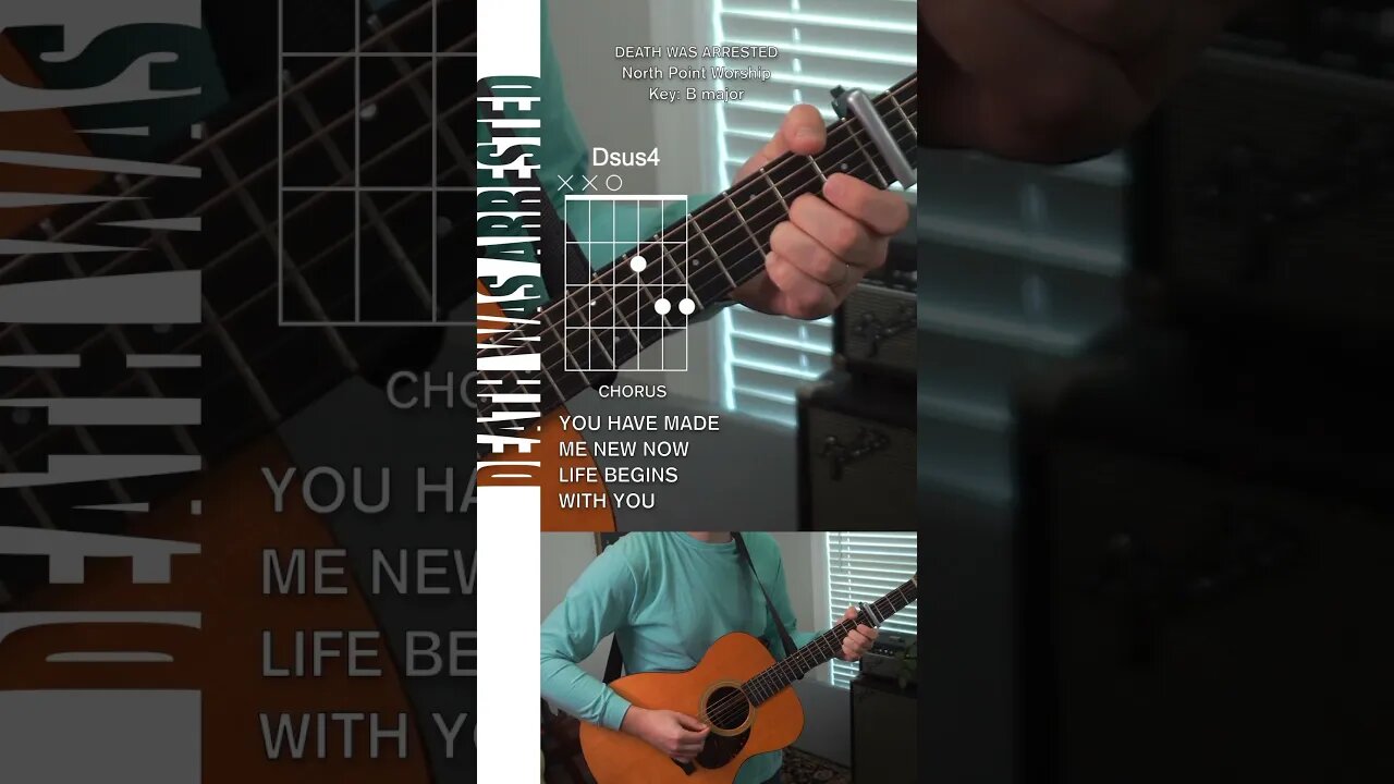 🎸 Death Was Arrested Acoustic Tutorial North Point Worship #worshiptutorials #ChristianMusic