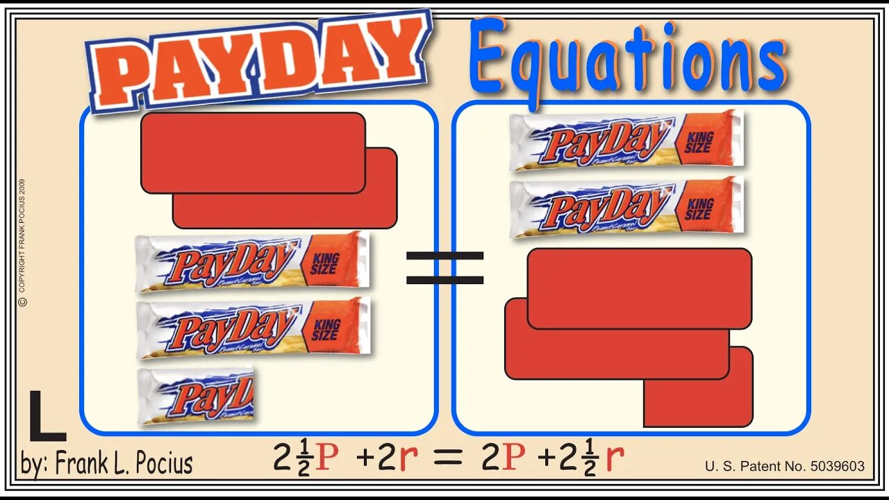 L1_vis PAYDAY 2.5P+2r=2P+2.5r _ SOLVING BASIC EQUATIONS _ SOLVING BASIC WORD PROBLEMS