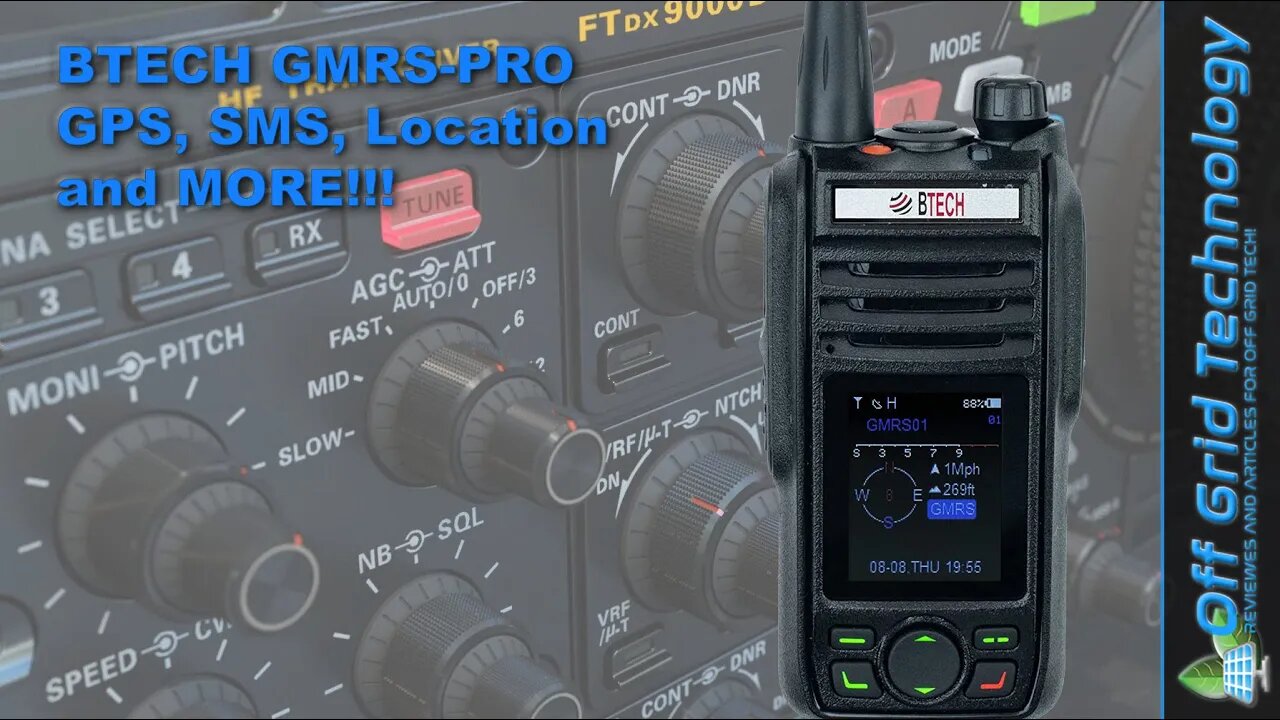 BTECH GMRS-Pro GMRS APRS UHF VHF Handheld Radio | Offgrid Technology