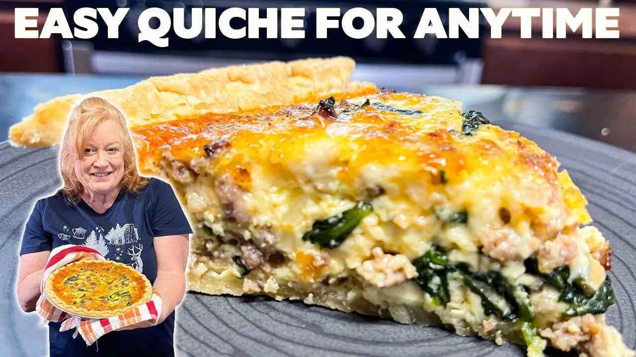 EASY QUICHE for Breakfast, Brunch, Holidays or Any Occasion